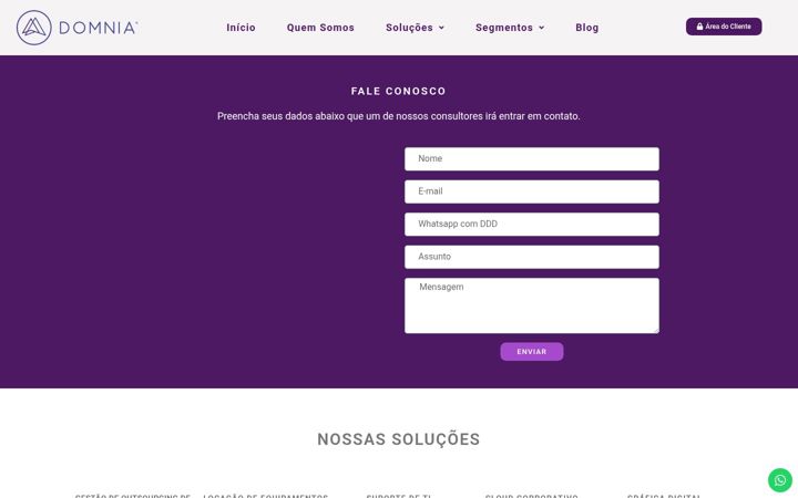 Screenshot von domnia.com.br