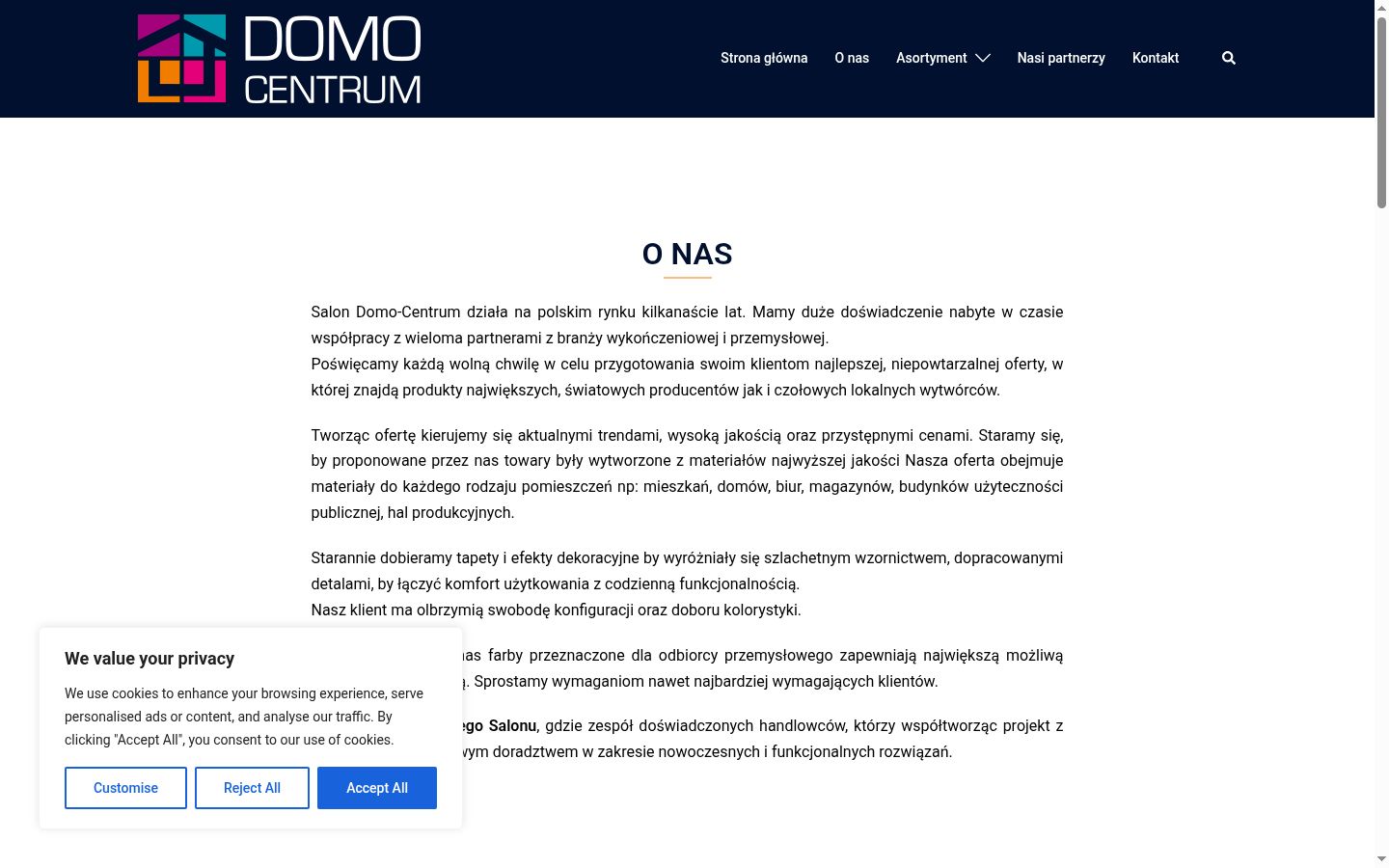 Captură de ecran a bannerului de consimțământ afișat înainte de orice interacțiune