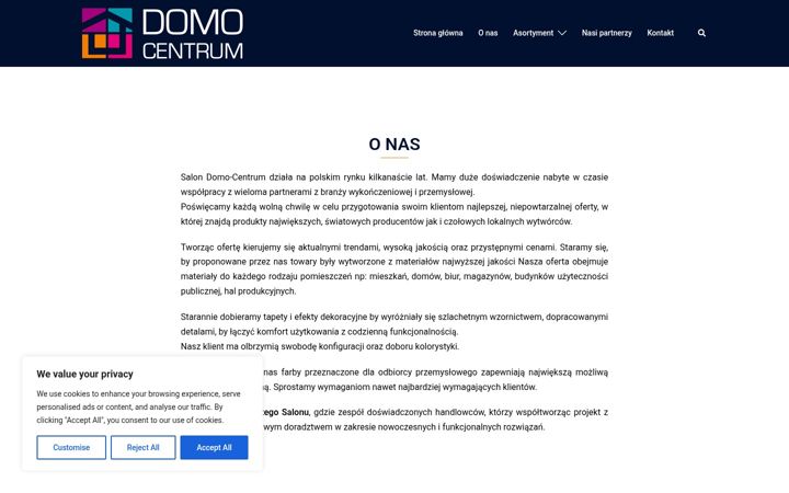 Captură de ecran a domo-centrum.pl