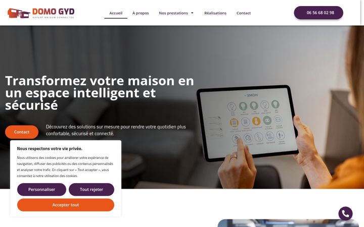 Screenshot of domo-gyd.fr