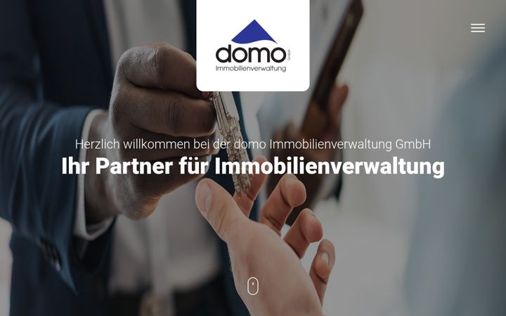 Screenshot of domo-immobilienverwaltung.de