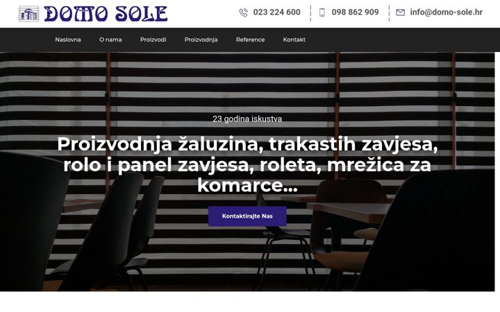 Screenshot of domo-sole.hr