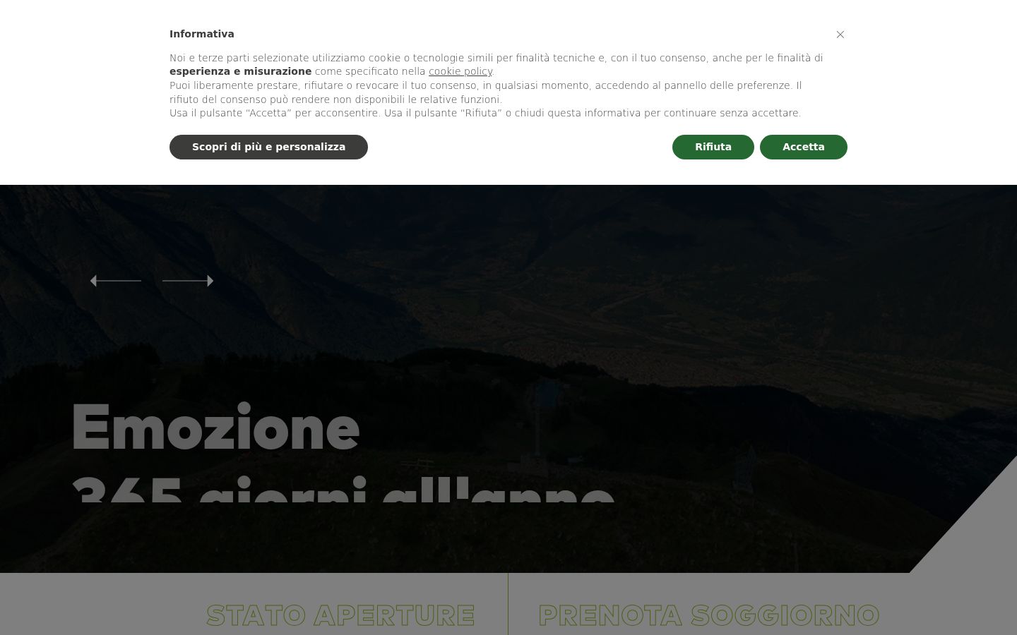 Screenshot tal-banner tal-kunsens muri qabel kwalunkwe interazzjoni