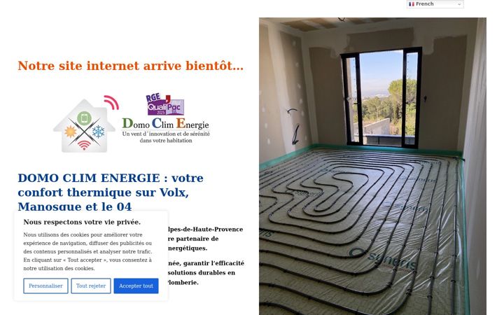 Screenshot ta' domoclimenergie.fr