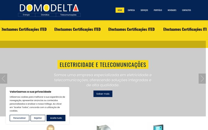 Screenshot of domodelta.com