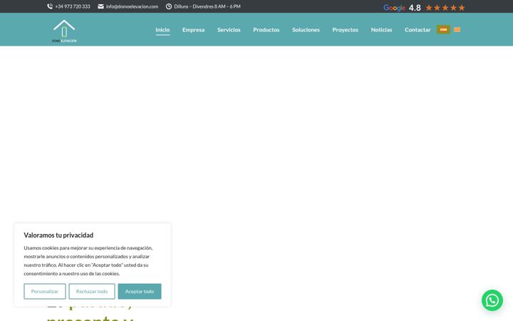 Screenshot of domoelevacion.com
