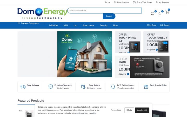 Snímek obrazovky domoenergystore.it