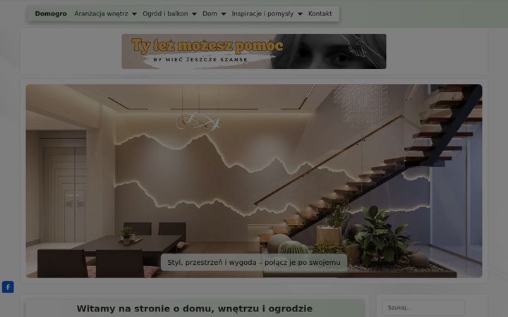 Captură de ecran a domogro.pl