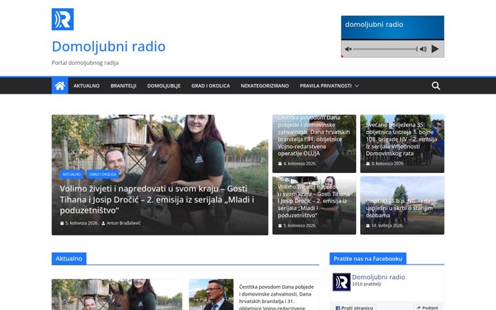 Screenshot of domoljubniradio.hr