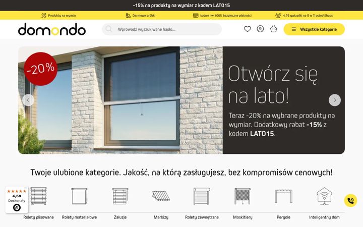 Captură de ecran a domondo.pl