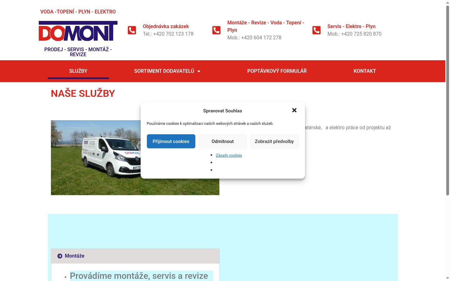 Képernyőkép a bármilyen interakció előtt megjelenő hozzájárulási bannerről