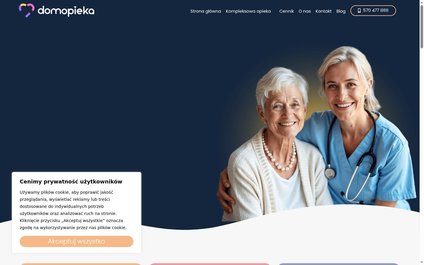 Screenshot tal-banner tal-kunsens muri qabel kwalunkwe interazzjoni