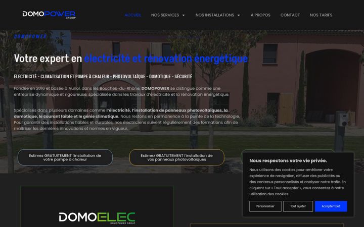 Screenshot of domopower.fr