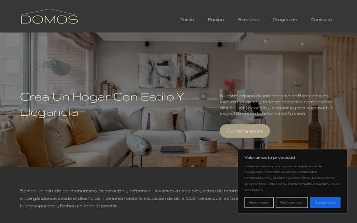 Screenshot of domos-design.es