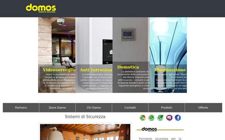 Screenshot of domos-gestionesicurezza.com
