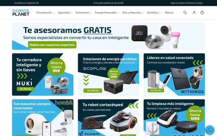 Screenshot of domosplanet.com