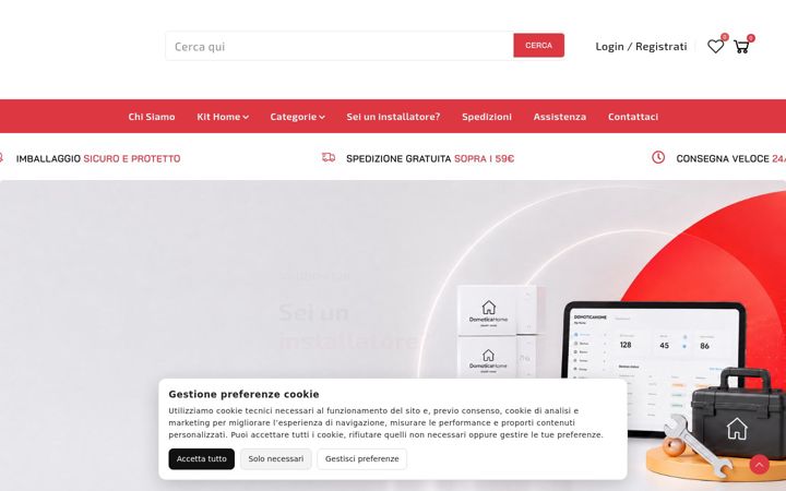 Screenshot of domoticahome.it
