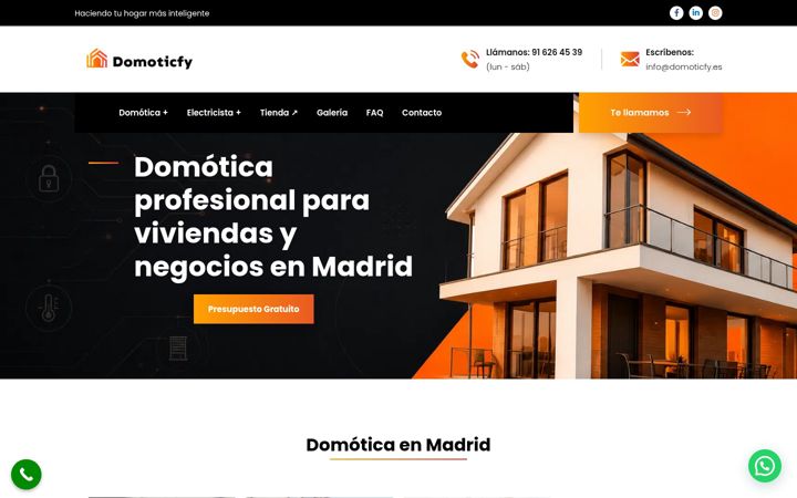 Screenshot of domoticfy.es