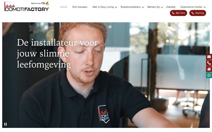Skärmbild av domotifactory.nl