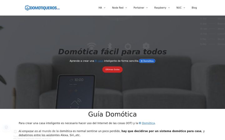 Screenshot of domotiqueros.com