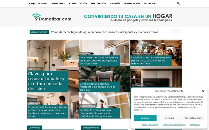 Screenshot of domotizar.com