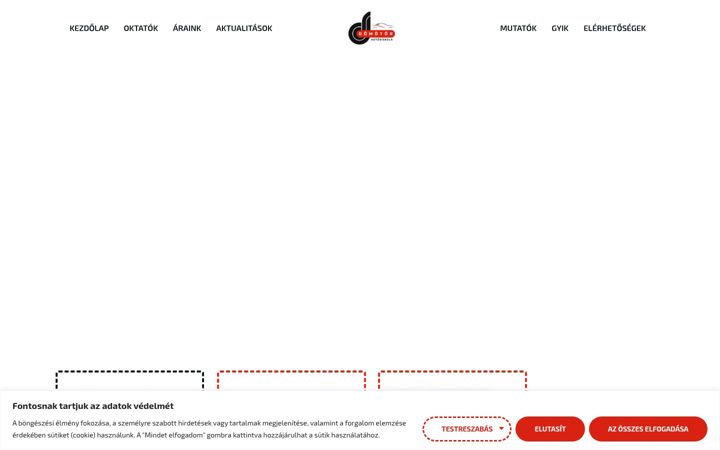 Screenshot of domotorautosiskola.hu