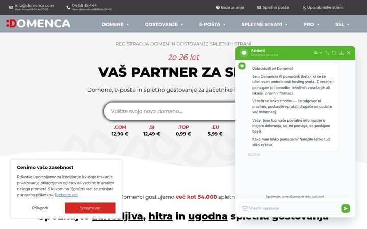 Screenshot of domovanje.com