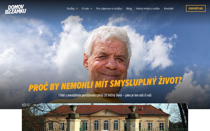 Screenshot di domovbezzamku.cz