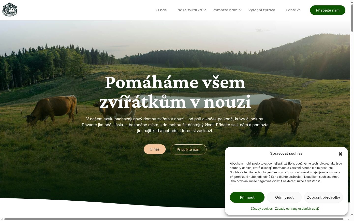 Snímek obrazovky baneru souhlasu zobrazeného před jakoukoli interakcí