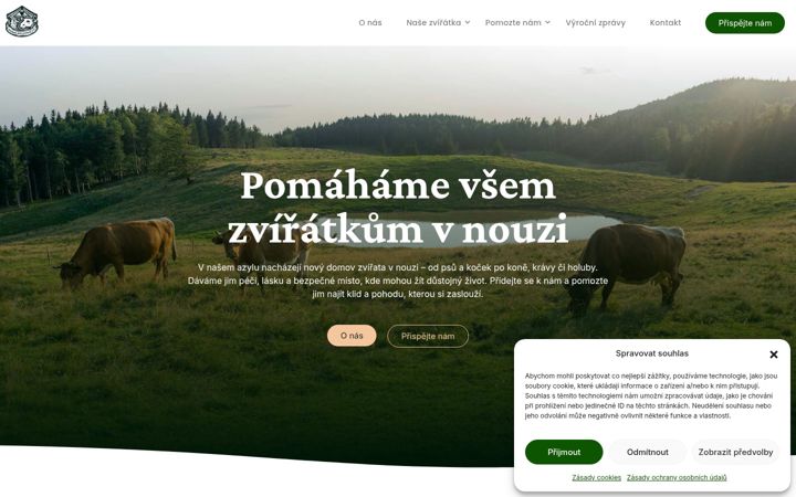 Snímek obrazovky domovprozvirata.cz