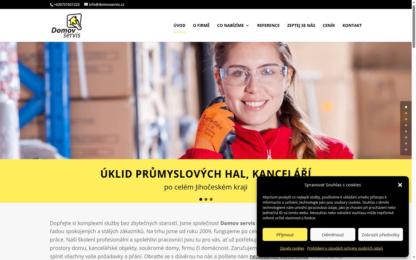 Snímek obrazovky baneru souhlasu zobrazeného před jakoukoli interakcí