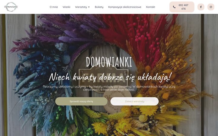 Ekraanipilt saidist domowianki.pl
