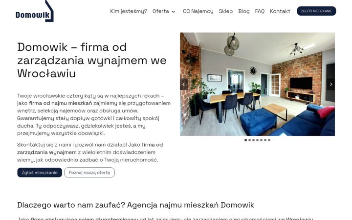 Captură de ecran a domowik.pl