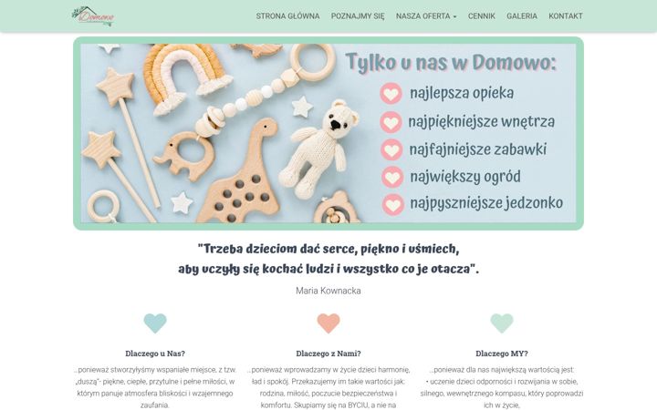 Snímek obrazovky domowo.net