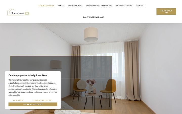 Captură de ecran a domowoinvest.pl
