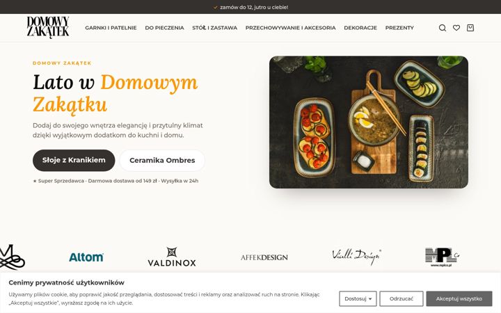 Captură de ecran a domowyzakatek.pl