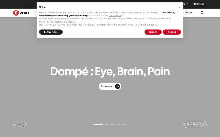 Screenshot di dompe.com