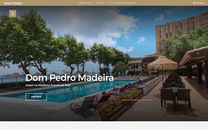 Screenshot of dompedro.com