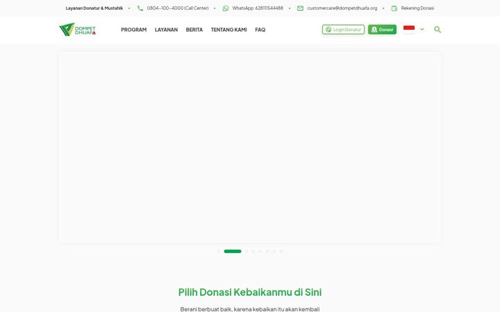 Screenshot of dompetdhuafa.org
