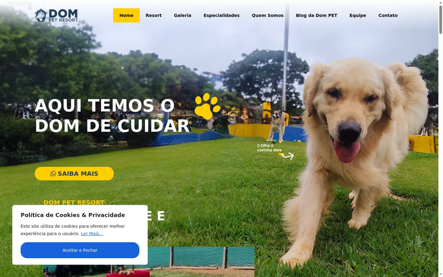 Captura de pantalla del banner de consentimiento mostrado antes de cualquier interacción