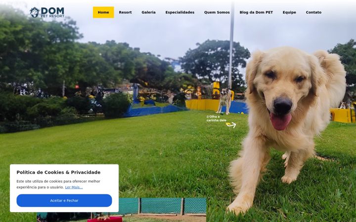 Captura de pantalla de dompetresort.com.br