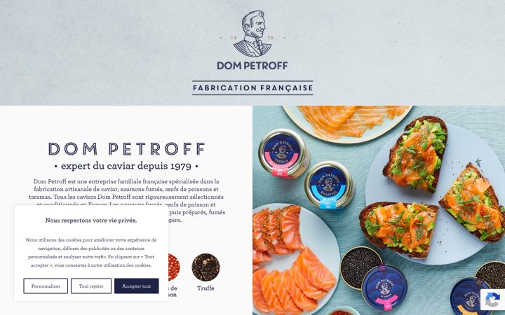 Screenshot of dompetroff.fr