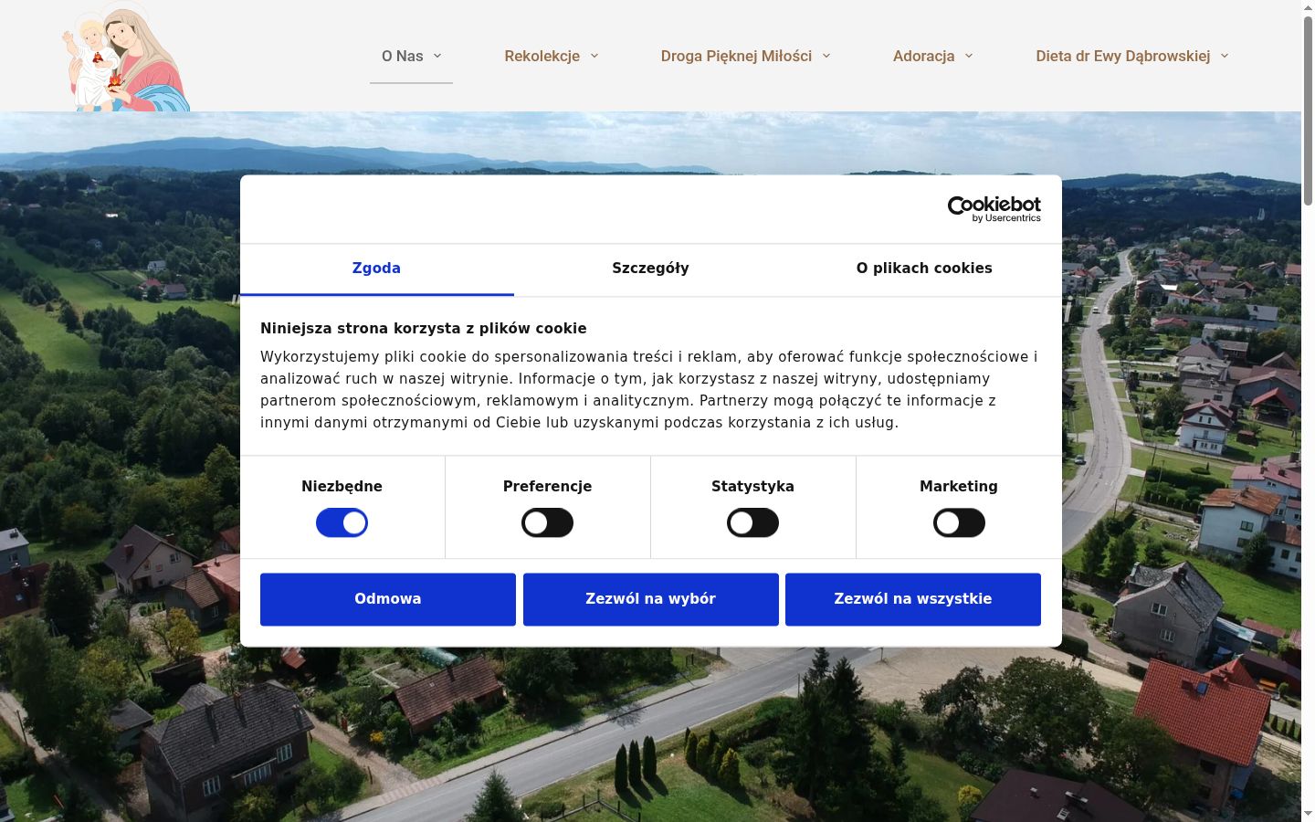 Sutikimo reklamjuostės, rodytos prieš bet kokią sąveiką, ekrano kopija