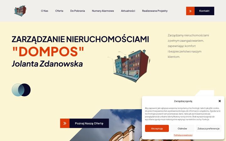 Ekrano kopija dompos.pl