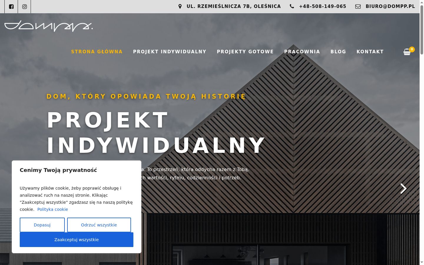 Zrzut ekranu banera zgody wyświetlanego przed jakąkolwiek interakcją