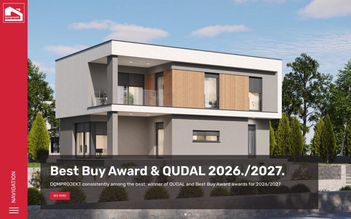 Skærmbillede af domprojekt.eu