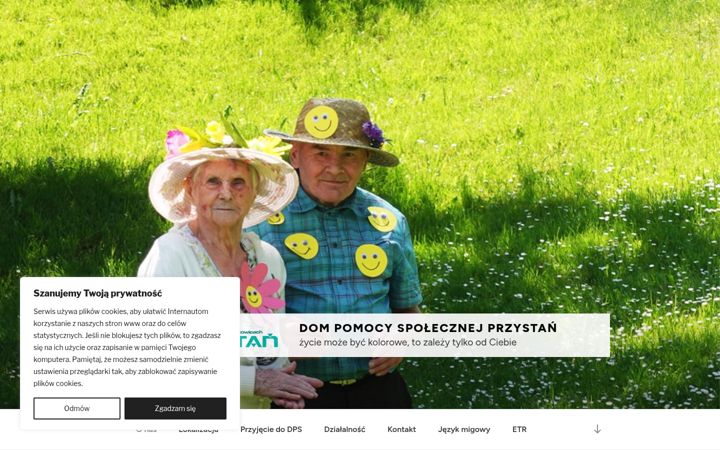 Zrzut ekranu domprzystan.org.pl