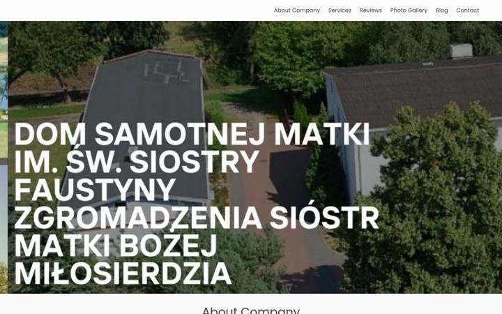 Zrzut ekranu domsamotnejmatki.pl