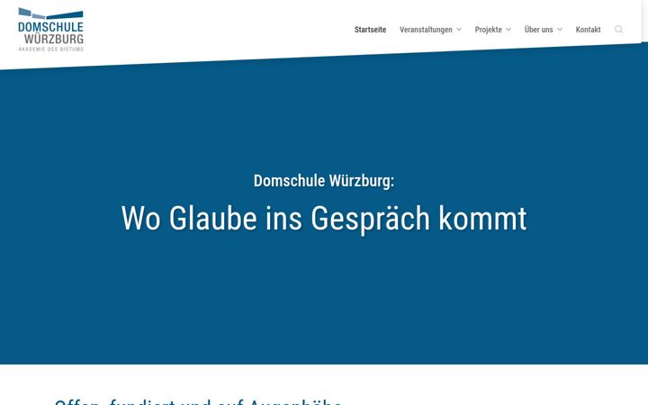 Screenshot of domschule-wuerzburg.de