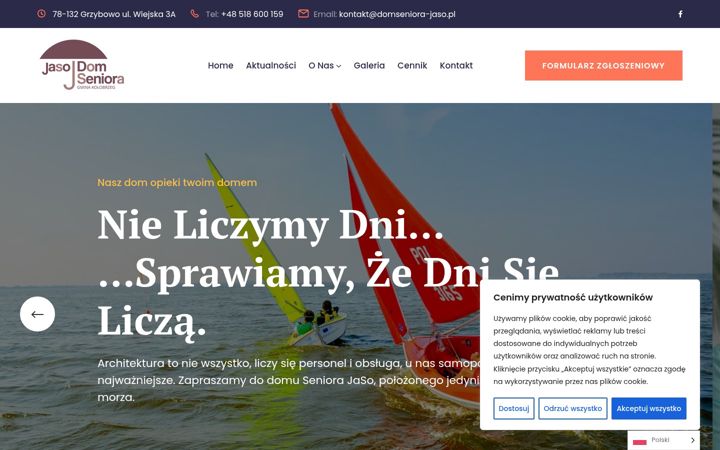 Zrzut ekranu domseniora-jaso.pl